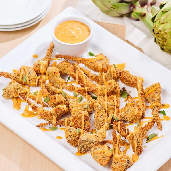 Air-Fried Artichoke Hearts