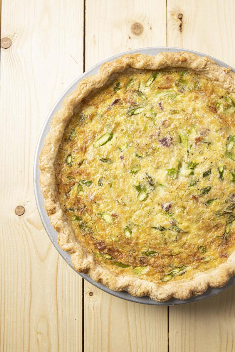 bacon, leek and asparagus quiche Nugget Markets Video