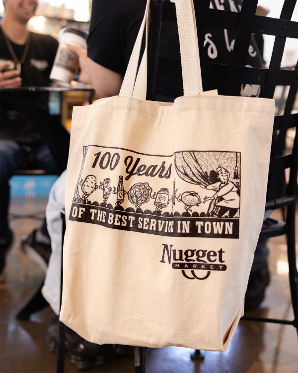 Dancing Groceries Centennial Canvas Bag Design
