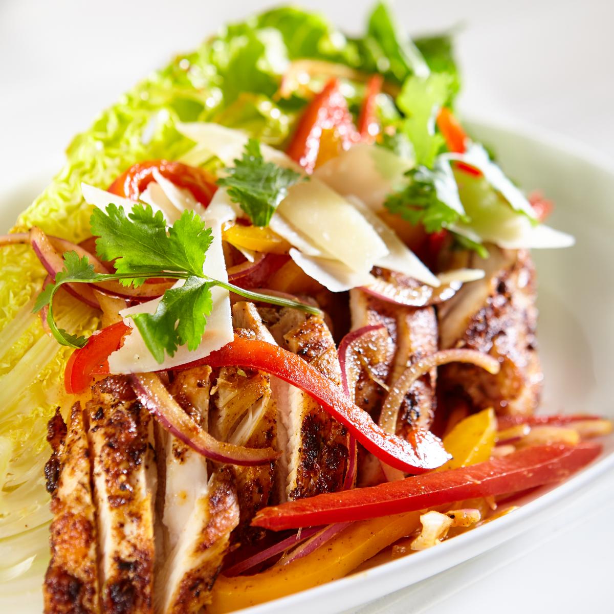 Chicken Fajita Salad Boat