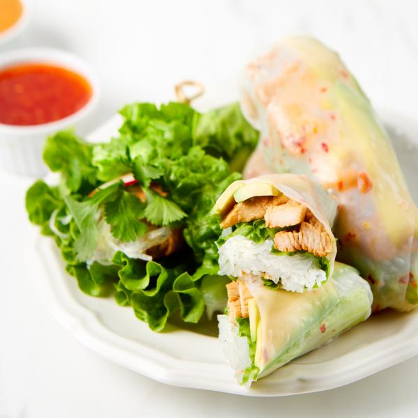 fresh chicken spring rolls