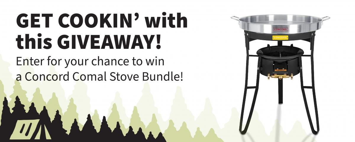 GET COOKIN' with this GIVEAWAY! Enter for your chance to win a Concord Comal Stove Bundle!