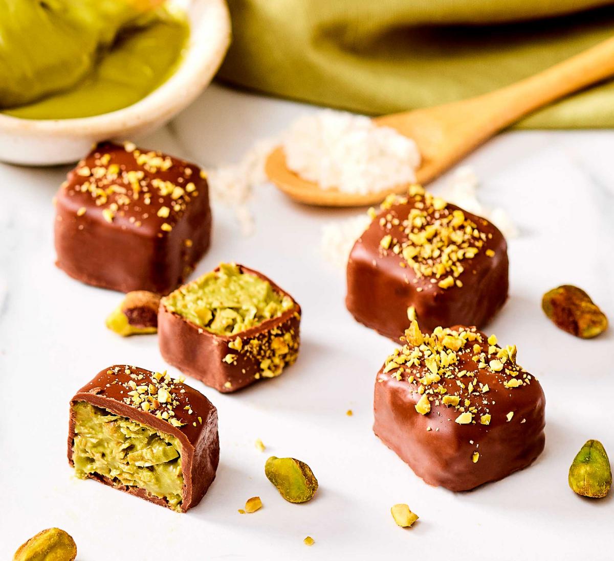 Dubai Chocolate Protein Truffles