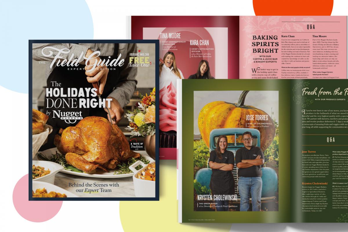 holiday field guide cover plus two spreads