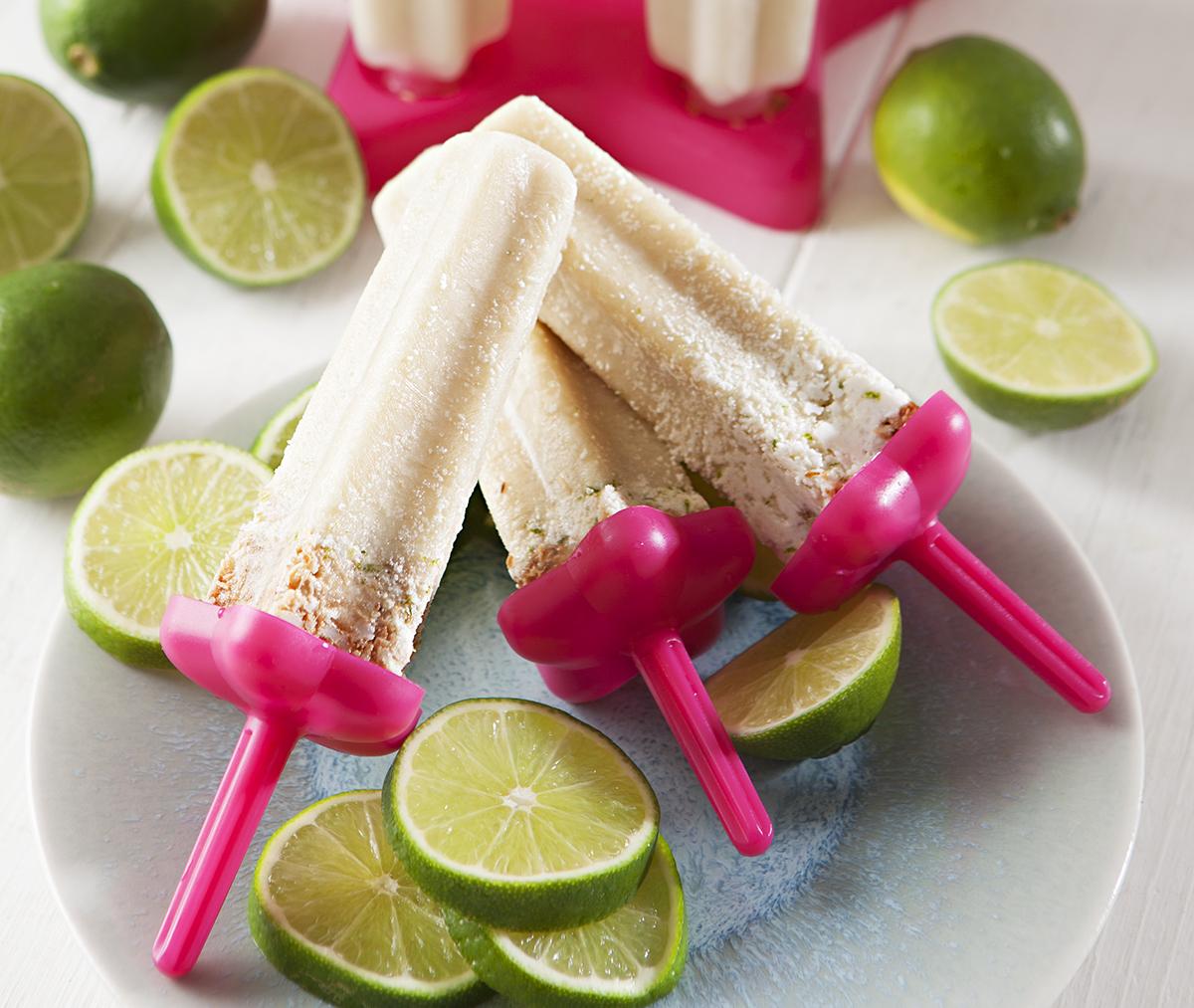 Lime Pie Colada Pops