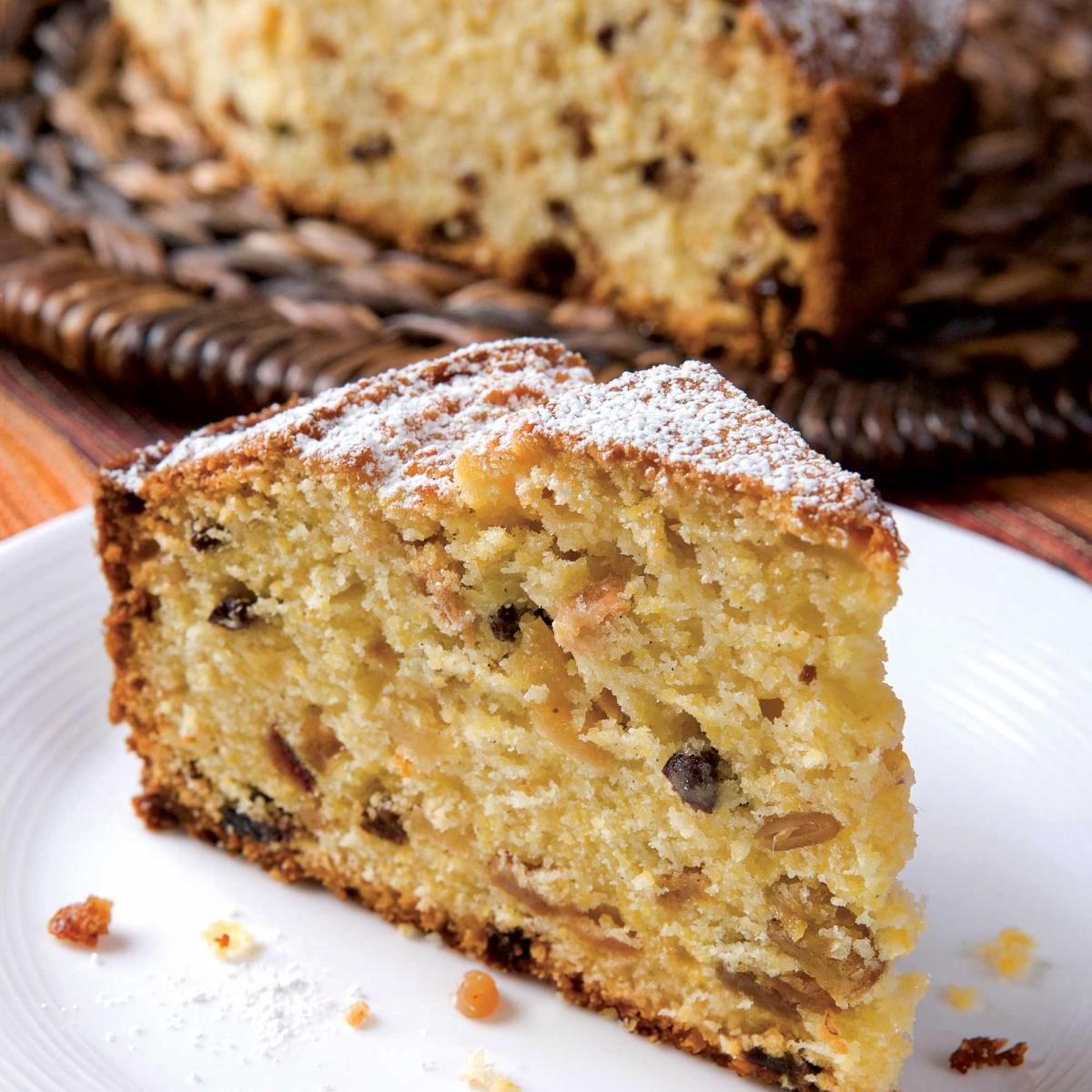 Orange & Dried Fruit Polenta Pound Cake