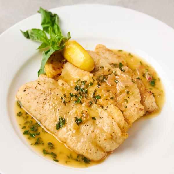 Petrale Sole with Lemon Butter Sauce