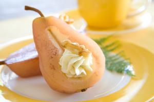Poached Port Pear