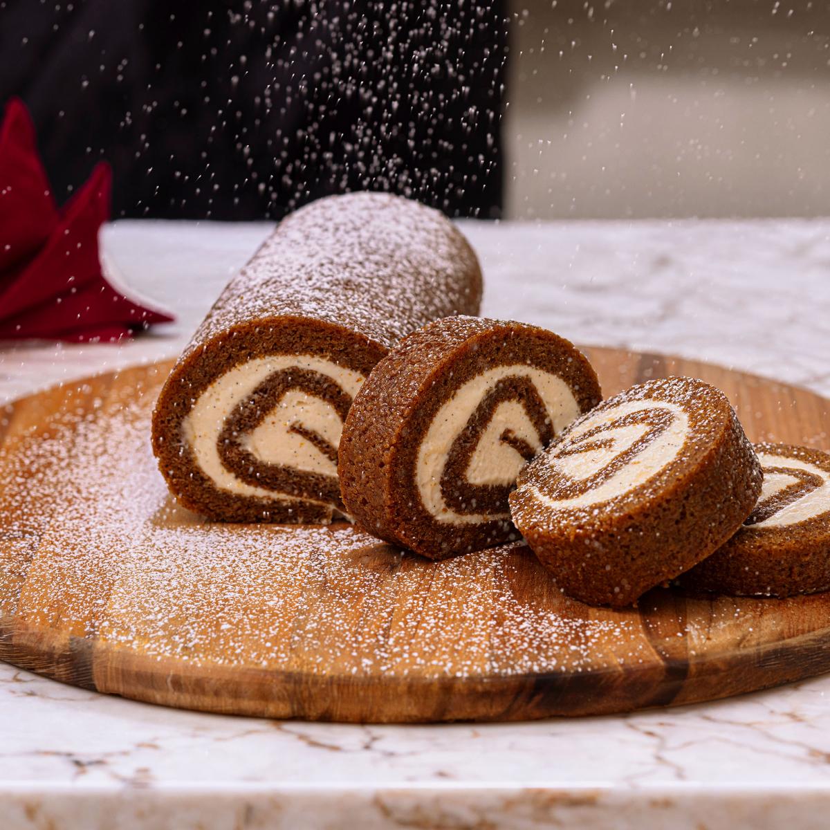 Pumpkin Roll Cake