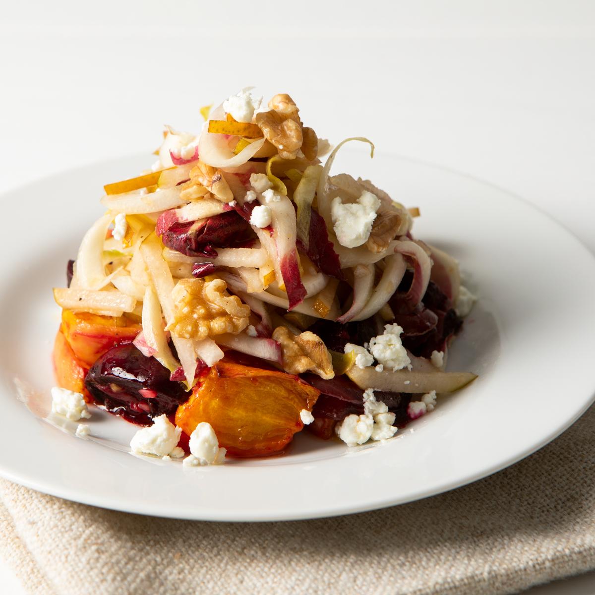 Roasted-Beet-Pear-Goat-Cheese-Salad