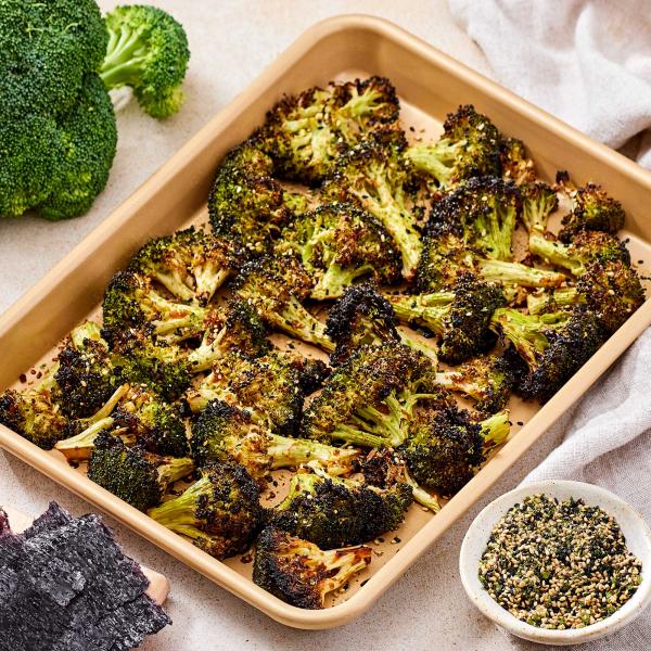 Roasted Soy Broccoli with Furikake