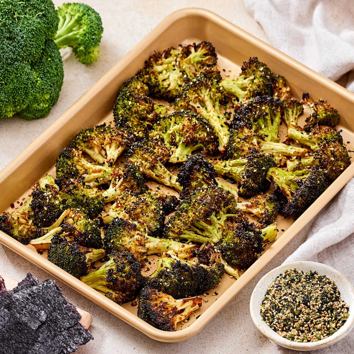 Roasted Soy Broccoli with Furikake