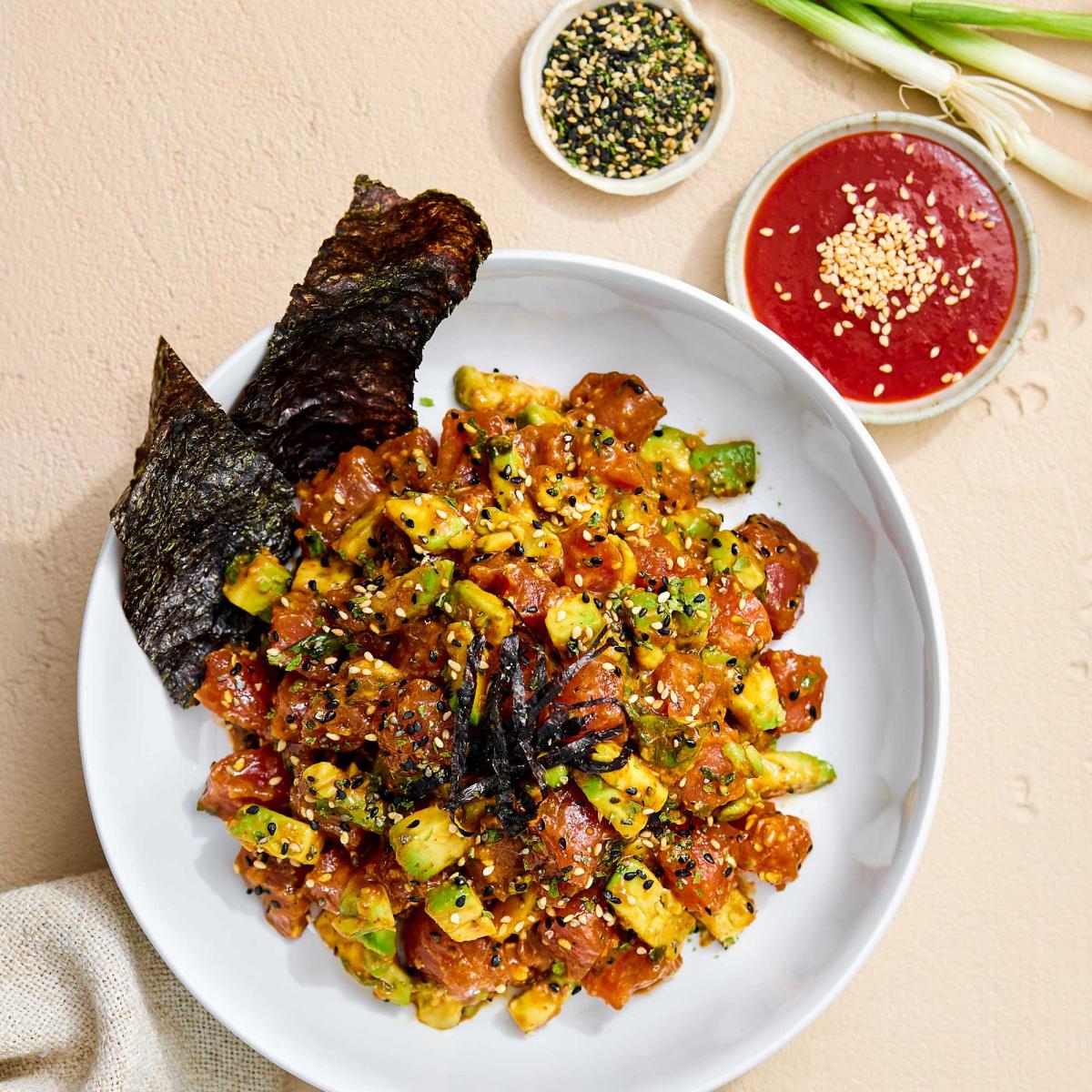 Spicy Hawaiian Poke with Avocado