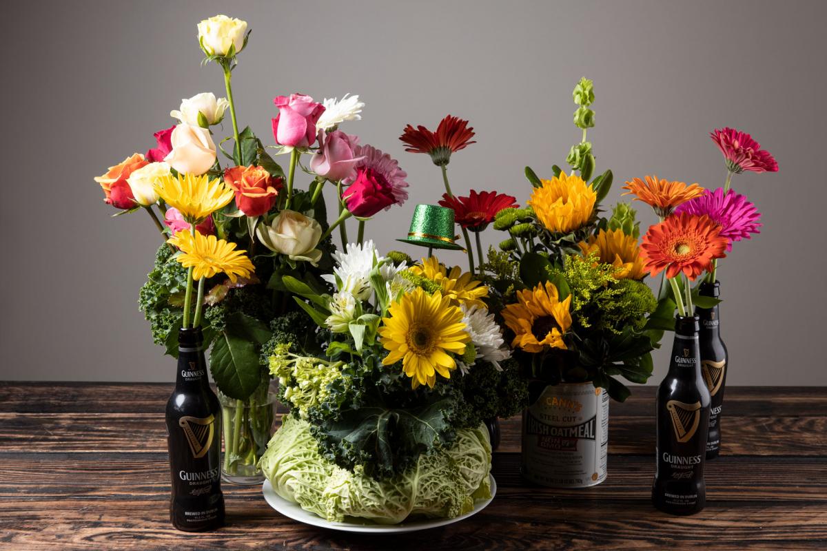 St. Patrick's Day floral arrangements