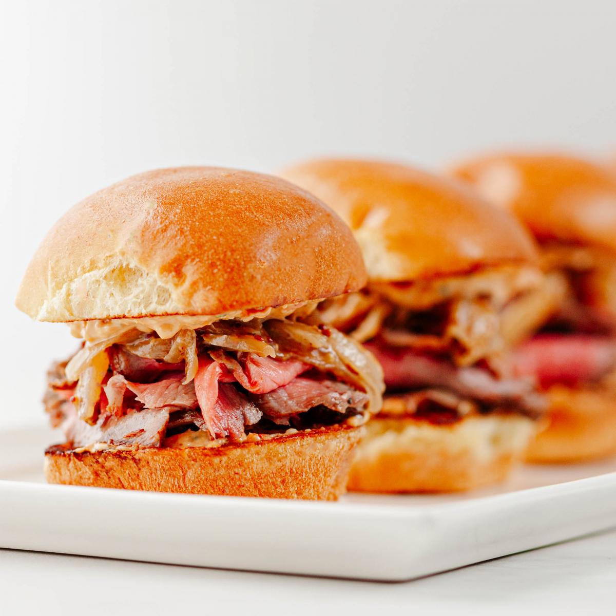 Steak Sliders with Caramelized Onions