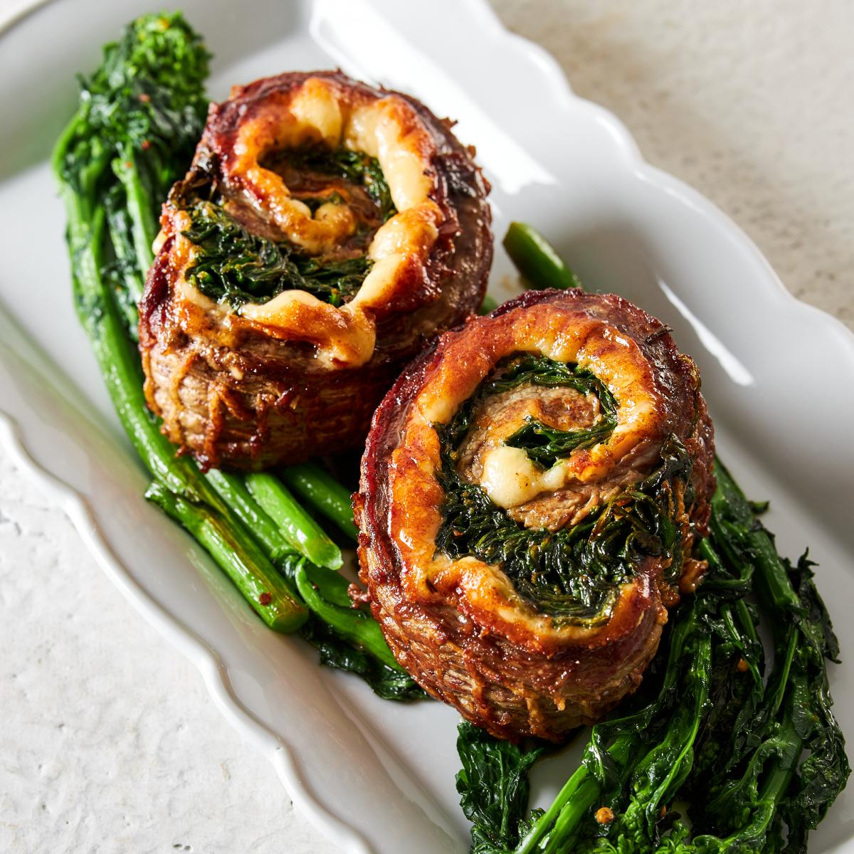 Cooked Stuffed Flank Steak