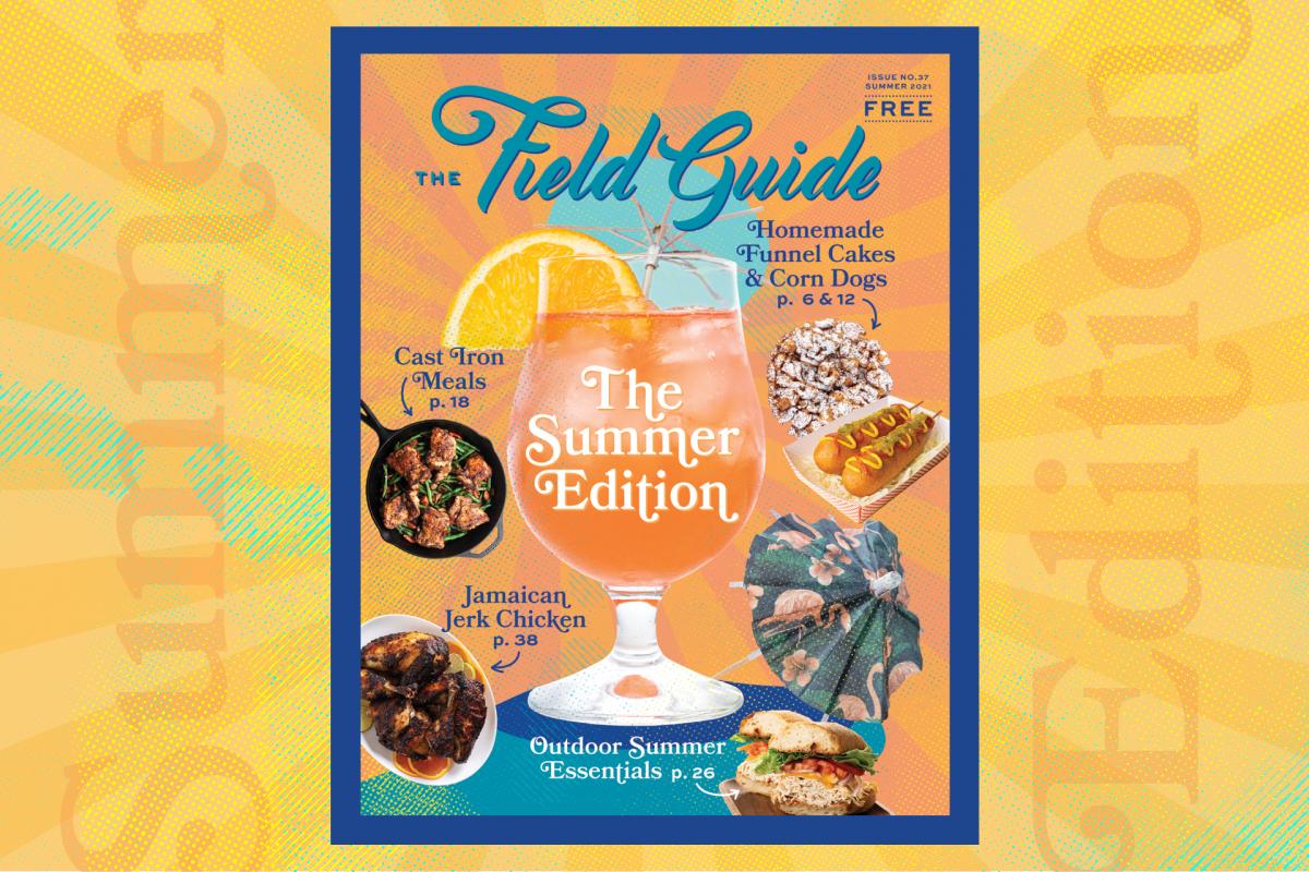 summer field guide cover with yellow background