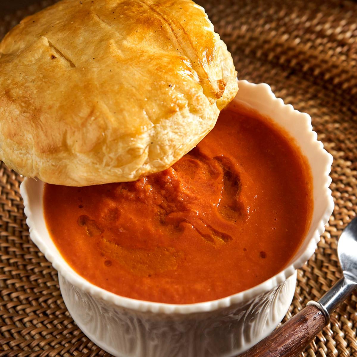 Winter Warmer Tomato Soup “en Croute”